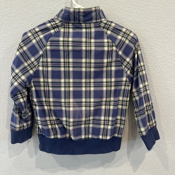 GAP Kids Blue Plaid Zip Lined Jacket - Photoshop - size Small 6-7 - Picture 2 of 5